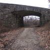 So jump forward...you did 4.5 miles of pavement, the rest dirt, plus the 5.5 mile climb out of the bottom to get you nearly 2000' of climbing before seeing this: the Blue Ridge Parkway, milepost 93.1.