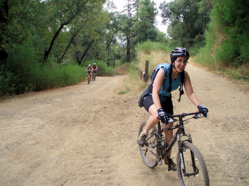 Making progress on the Shaver Grade climb.