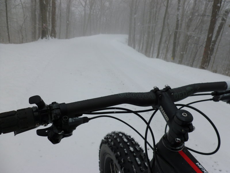 Winter ride on the North Bend Rail Trail.