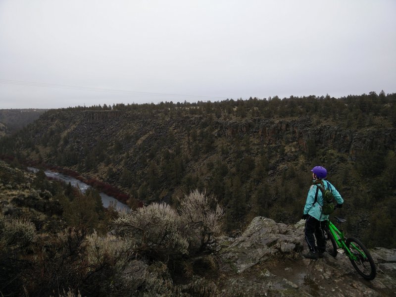 Maston Rim in January, overlooking the Deschutes River