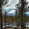 View of Pikes Peak from one of the trail overlooks.