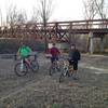 The bridge that accesses the trails from the Humphreys Parking Lot.