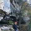 Near Beehive Wall on the Barton Creek Greenbelt. Oftentimes you'll ride by people climbing here.