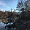 The big Barton Creek crossing. In order to continue on the main portion of the Barton Creek Greenbelt/Violet Crown Trail you have to cross here. When the creek is high, it is near a section that the kayakers call Triple Falls.