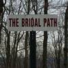 Bridal Path Trail entrance near the north end of Skyline Drive on the Mt. Penn Preserve.