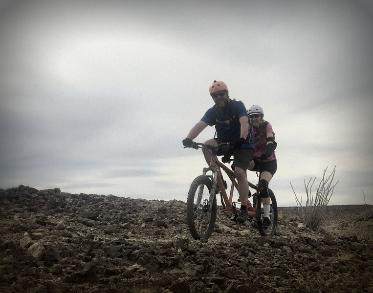 Karl and Kathy on their Ventana.