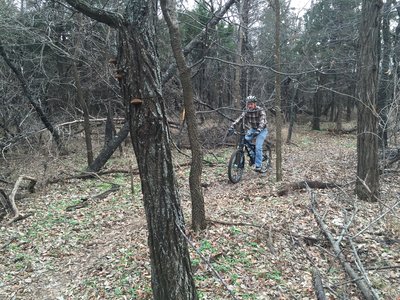 This trail is great for practicing cornering.