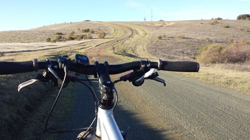 Last pitch to Black Mountain on Monte Bello Road.