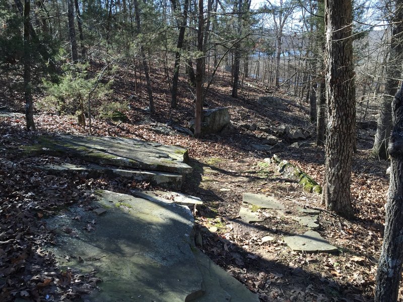 Some of the awesome exposed rock in this area.