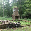 Cabin Foundation before climbing Aynes in Brown County State Park.