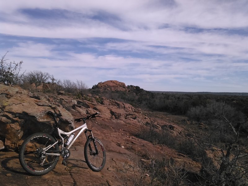 Awesome views along some solid granite rock sections of the RPR Loop Trail.