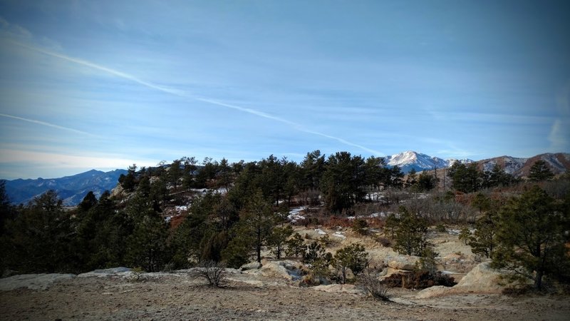 Pike's Peak view from the western side of the trail.