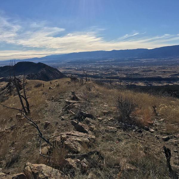 Looking down over Canon City from the high point.