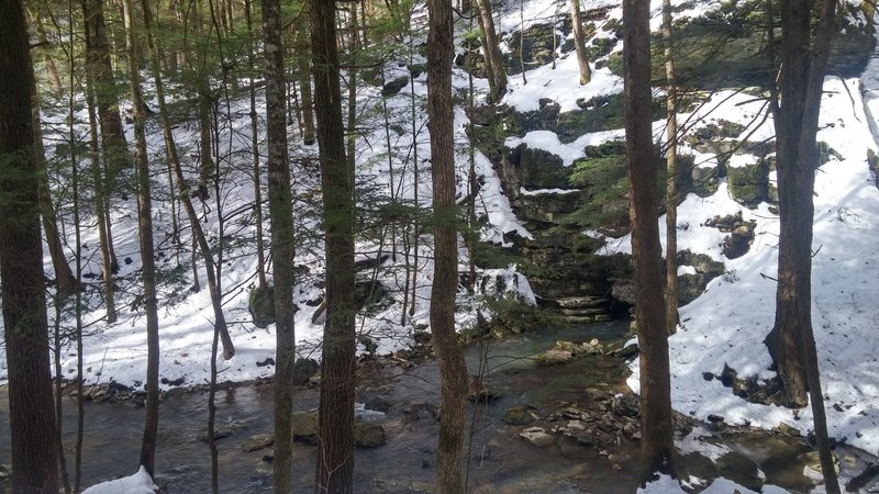 View from the trail: Little Sinking Creek coming unsunk