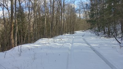 Big Sinking Road days after the snow