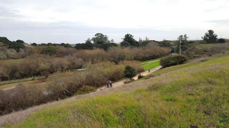 Historic rodeo arena near trailhead.