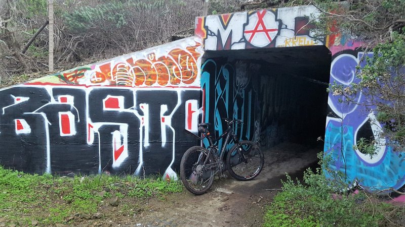 Scary psychedelic highway tunnel - enter at own risk!