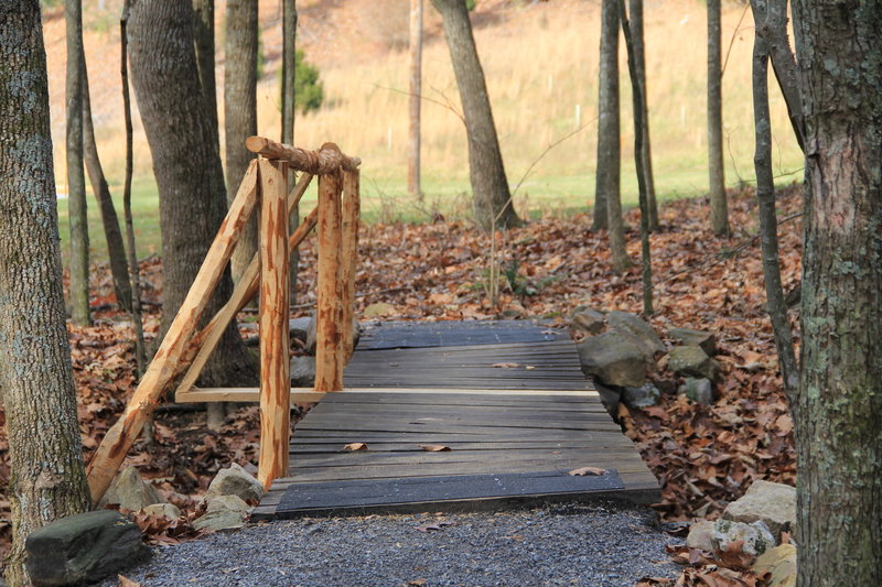 One of three bridge crossings on the Crystal Springs Loop Trail.