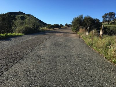 Heading up Hicks Haul Road to access trails within Limestone Canyon.