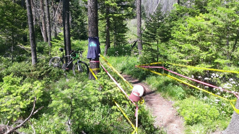 Time station for the Montana Enduro Series on the CDT!