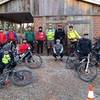 Getting ready for a night ride to ring in the new year!  Local community leaders encourage use of the Saunders Springs trail system, and authorized this (and more) organized night ride(s).