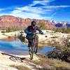 Passing 'Guacamole Lake' on the way to 'Salt on the Rim' part of the trail.