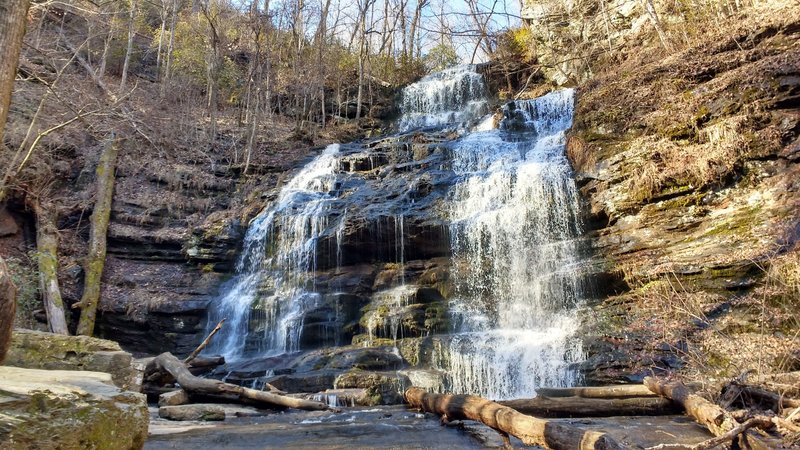 A short walk off the main trail is Station Cove Falls.