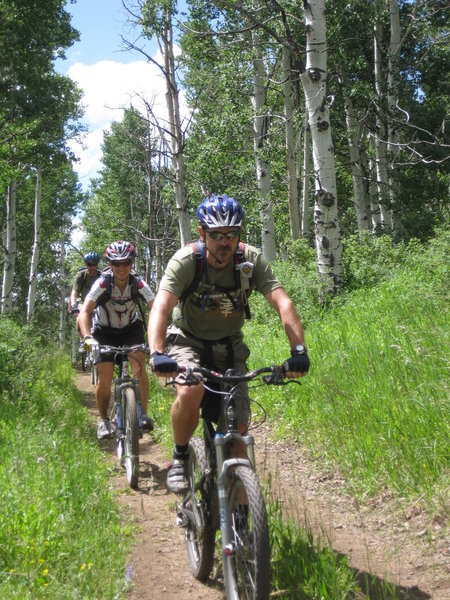 Jedd, Laurie and TR on the Roubideau