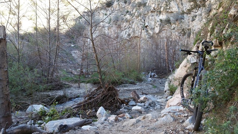 One of the many fun creek / river crossings