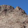 Approaching the rugged and rocky Sugarloaf Peak from the east, looking west.