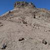 Looking up Sugarloaf. There is a trail up to the base of the cliff but it is challenging, even on foot.