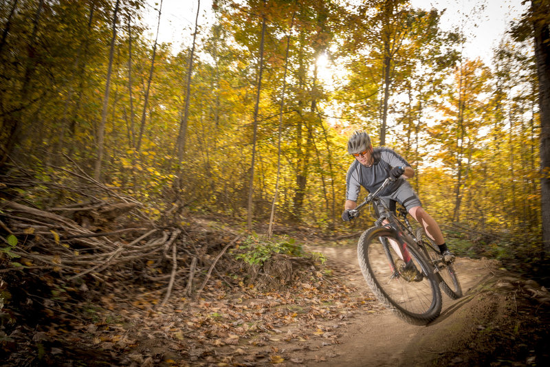 Cruising the berms on Up Nort