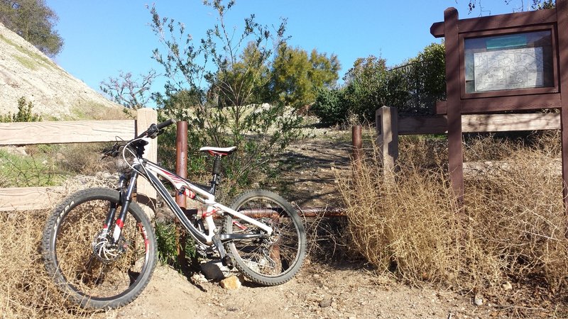 The White Horse Trail trailhead off Potrero Road.