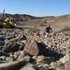 Abandoned excavator at the base of  Steamshovel trail