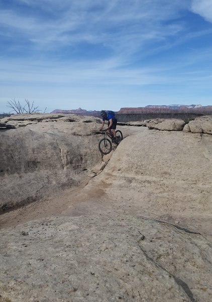 Sundev Lohr on a tricky section of Guacamole