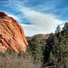 Red rock formations.