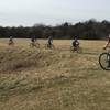 Tyler leading the pack at Chili-bike on the Green Trail.