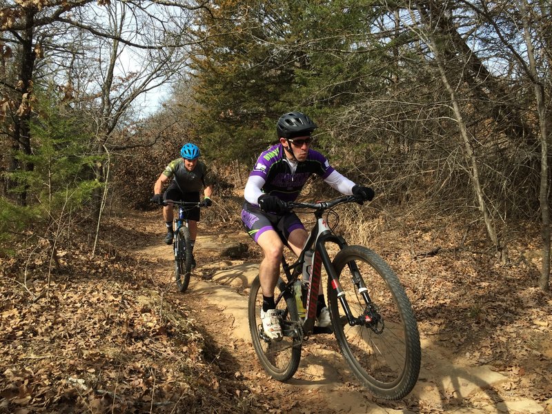 Showing off on the Yellow Trail climb!