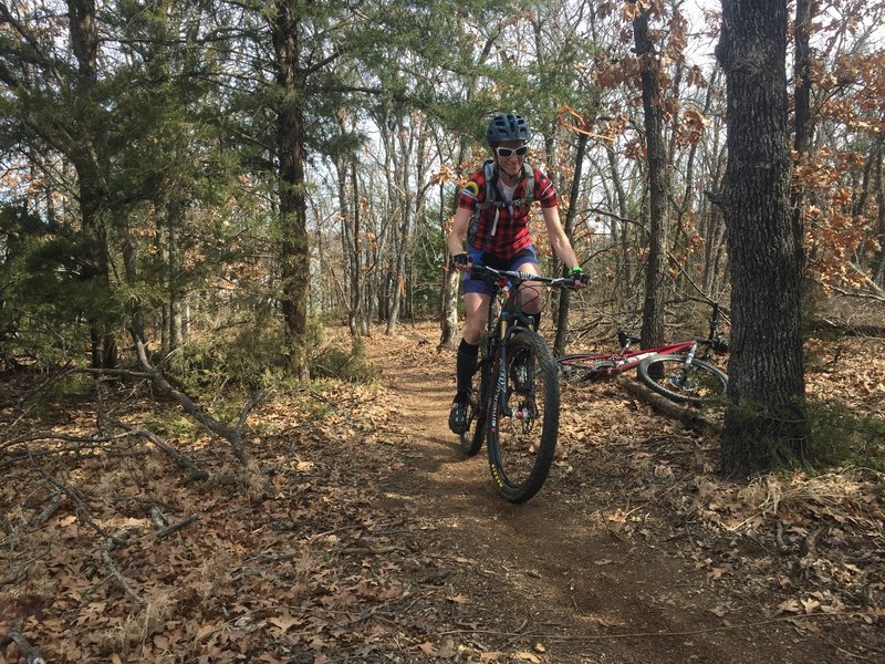 Winding along the Green Trail.