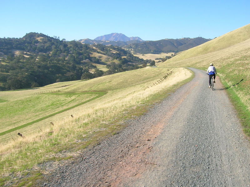 Stewartville Trail with Mt. Diablo in distance.