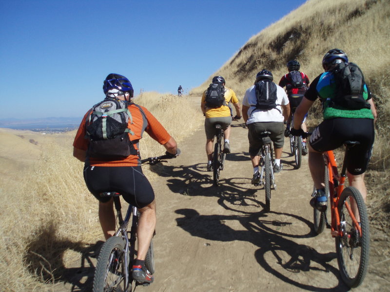 Heading up River View Trail.