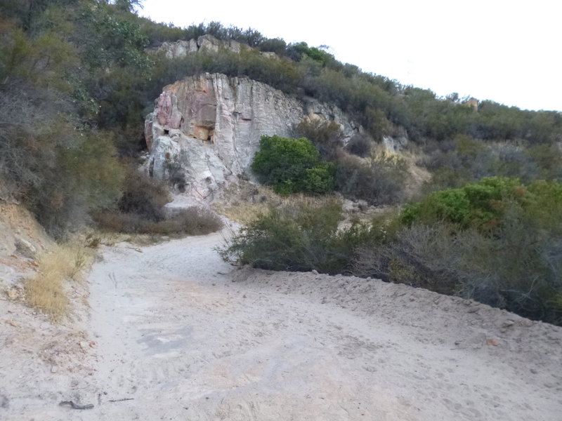 The sand trap on Black Diamond Trail.