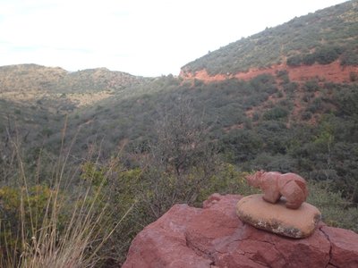 An artifact on the road.