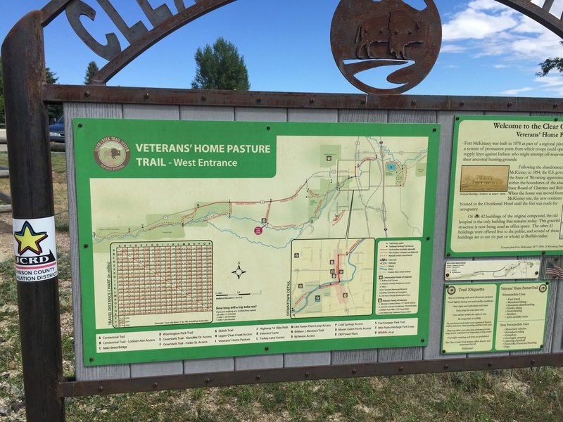 Each of the main trailheads has one of these trail guides.