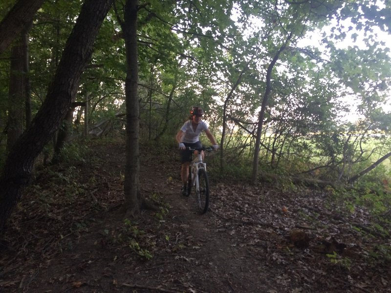 Finishing up the Spinoza side of the Rouge Park MTB singletrack trail.