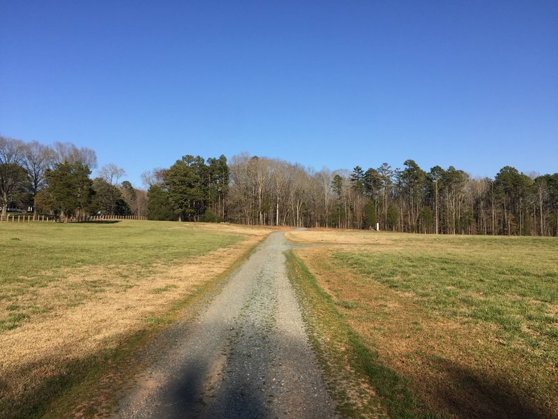 A short pedal on a gravel road.