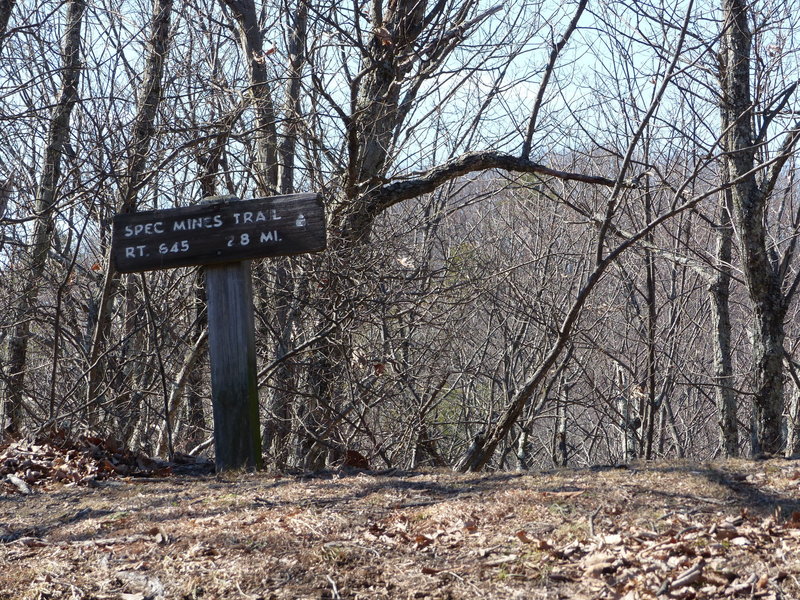 Trailhead, Blue Ridge Parkway milepost 96.