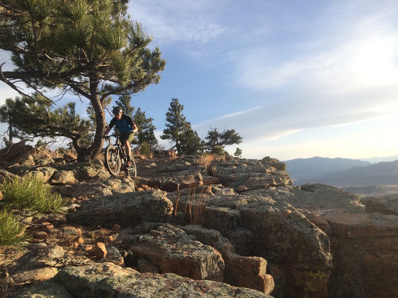 Golden hour on Island in the Sky Trail. Oil Well Flats delivering the mid-February goods!