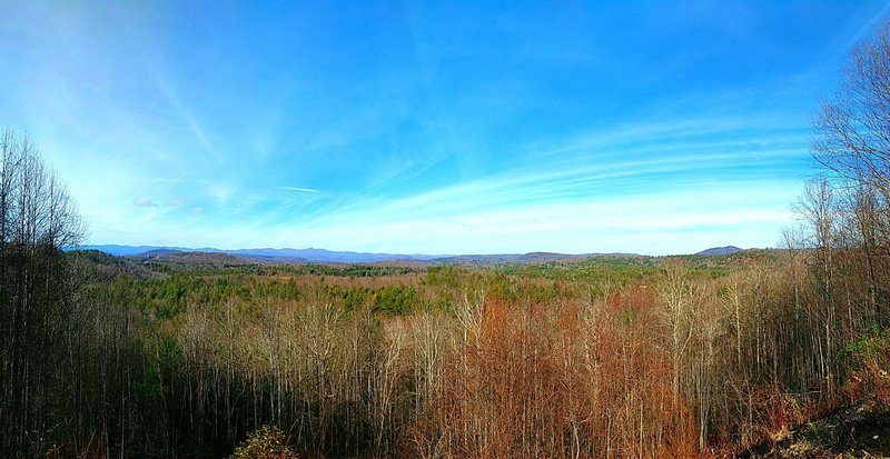 Scenic viewpoint from the north end of the airstrip.