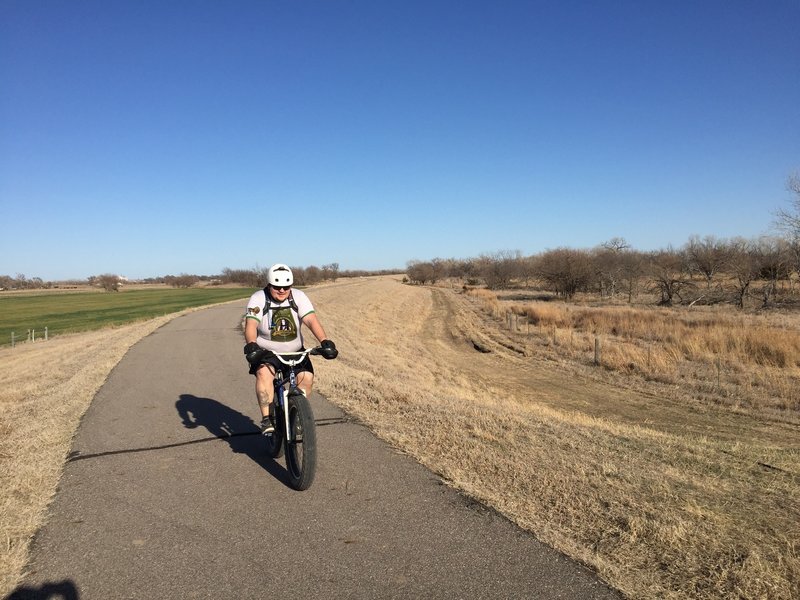 Cruising on the Hike and Bike Path.